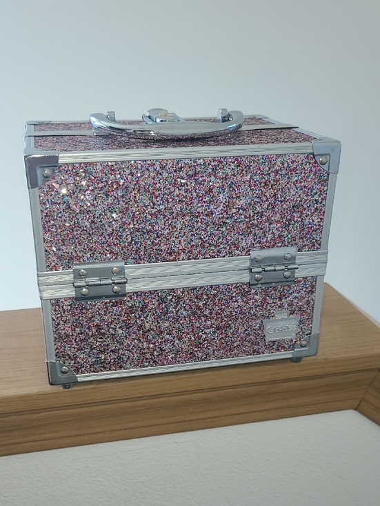 Caboodles Other - Caboodles Pink Multi Glitter Cosmetic Case